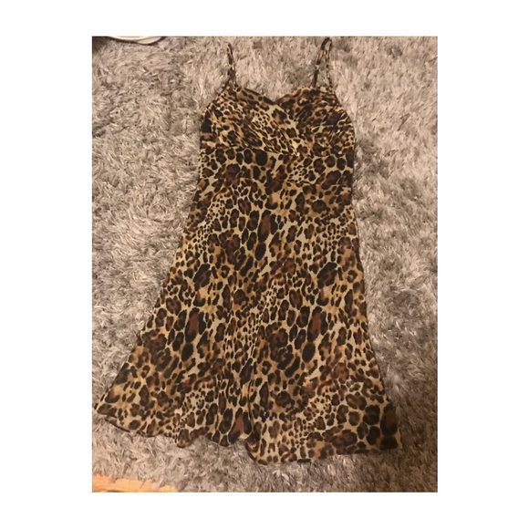 Leopard print elegant cocktail dress - Picture 2 of 3